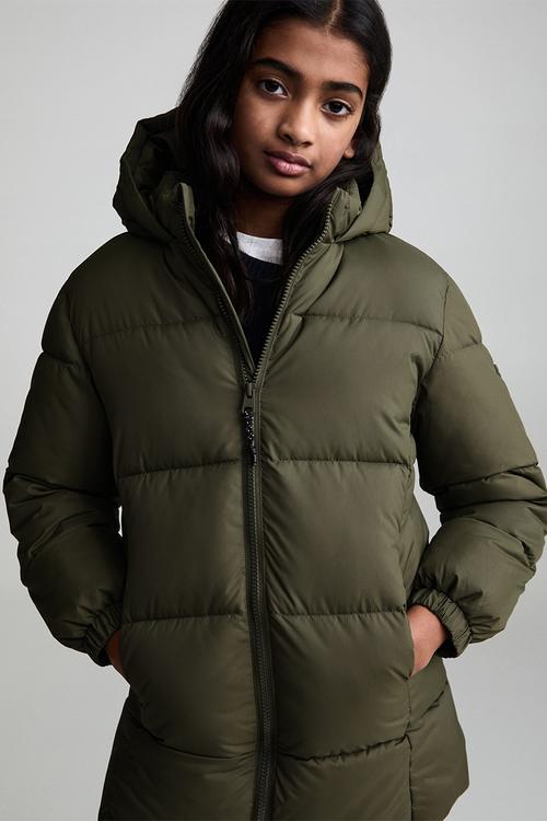 Puffer coat amerlong - beige/khaki