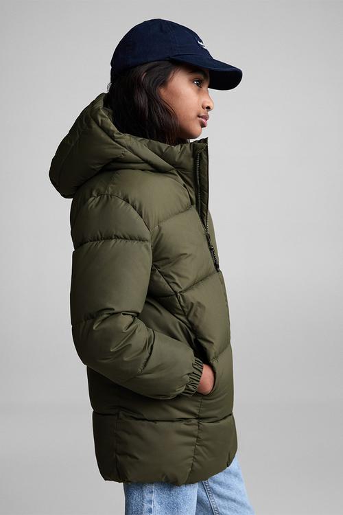 Puffer coat amerlong - beige/khaki