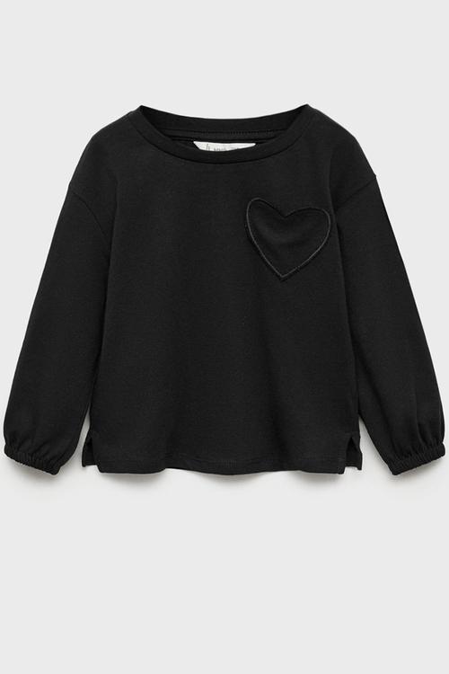T-shirt heart - black