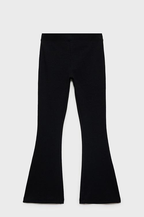 Leggings ribflare - black