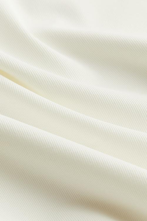 Ribbed bodycon dress - white