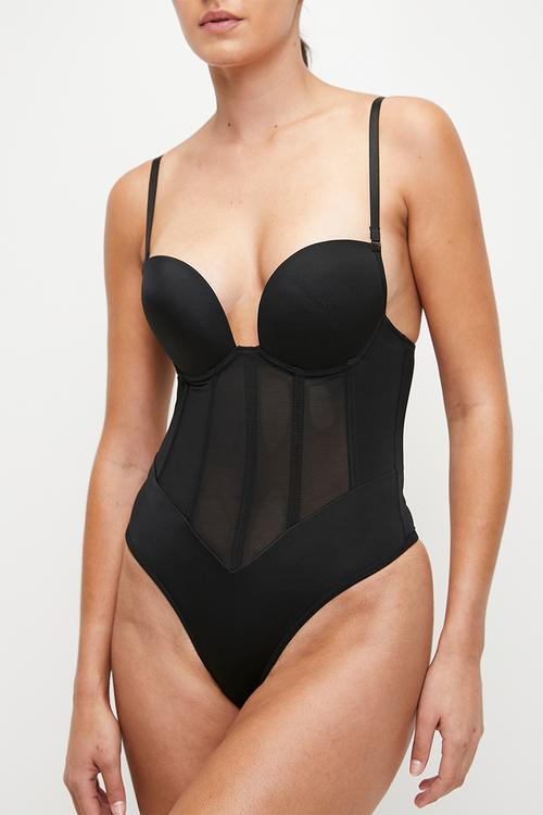 Corset shaper thing bodysuit - black