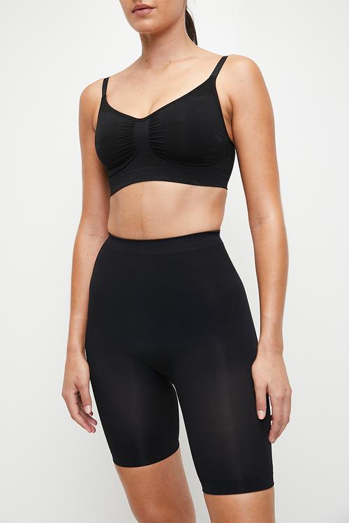 Seamless bralette - black
