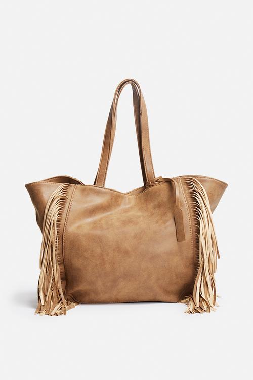 Fringe tote bag