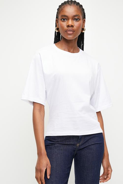 Oversized 1up tee - white