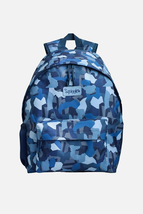 Squiggle fashion backpack - blue