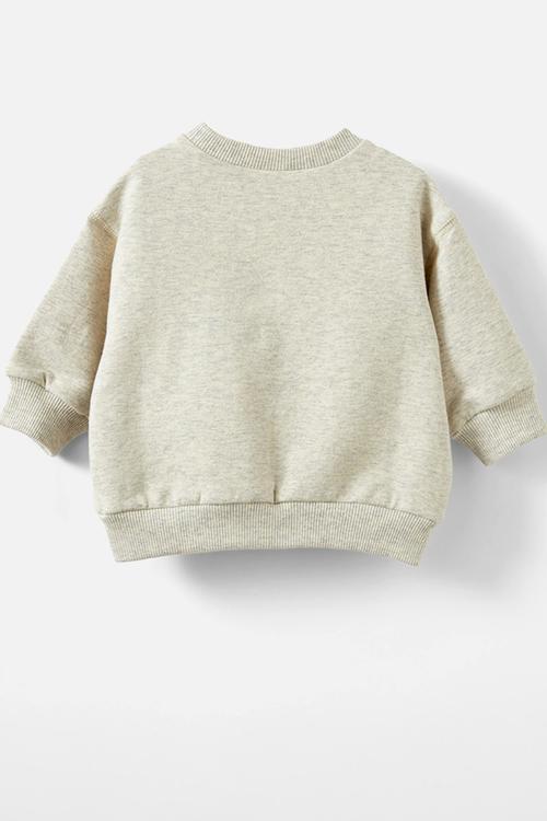Alma drop shoulder sweater - oatmeal marle/loved