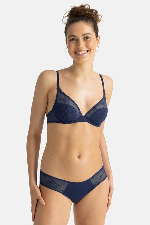 Talia plunge - blue