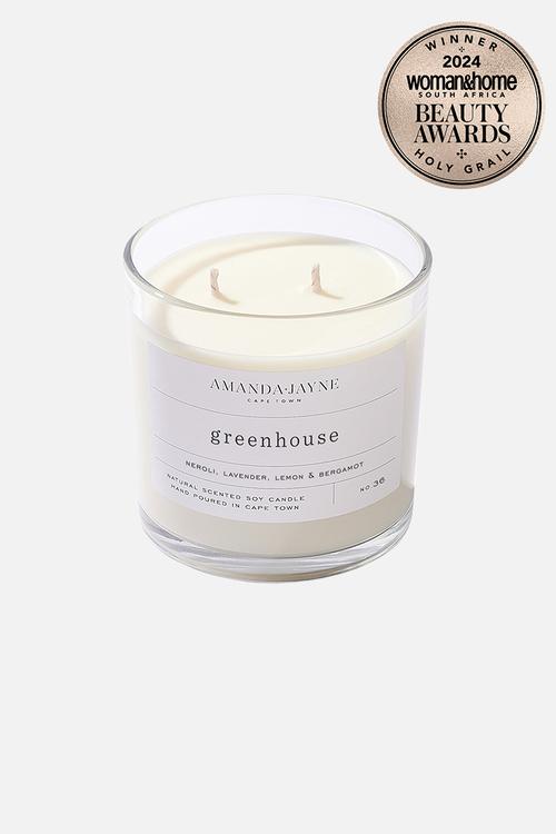 Greenhouse Double Wick Soy Candle - natural