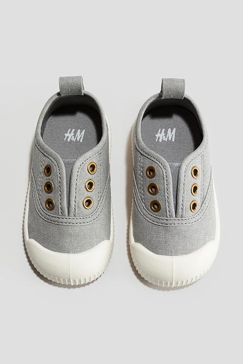 Canvas trainers - grey