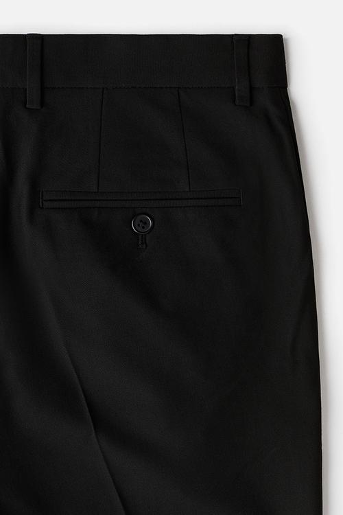 Slim fit tailored trousers - black
