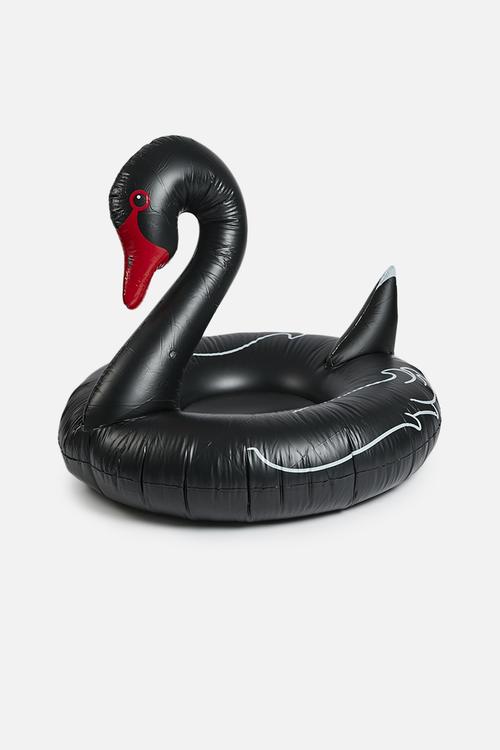 Giant black swan pool float