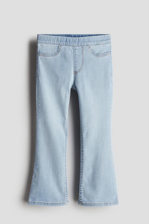 Superstretch flared leg jeans - light denim blue