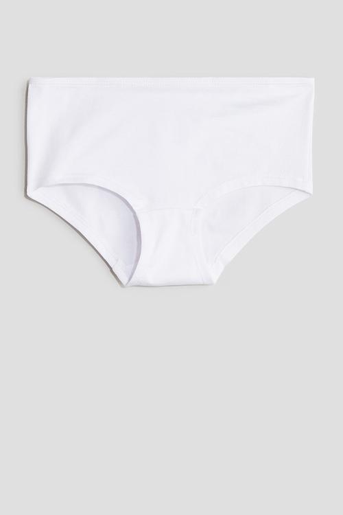 5-Pack cotton hipster briefs - white black 