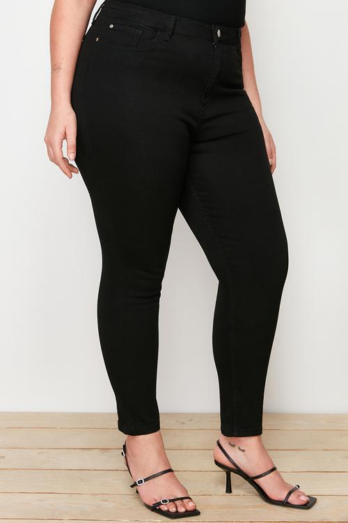 Plus Black High Waist Skinny Jeans