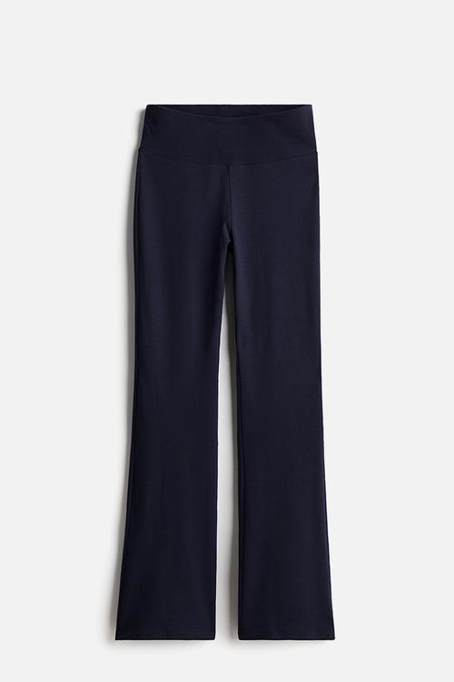 Flared leggings - navy blue