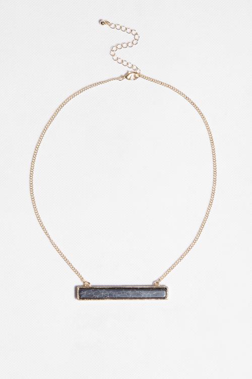 Black stone necklace