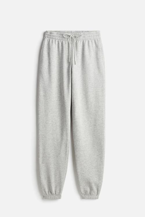 Cotton-blend sweatpants - light grey marl