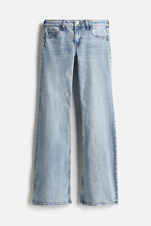 Flared low jeans - light denim blue