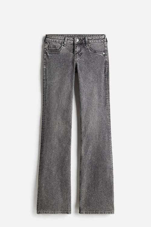 Flared low jeans - grey