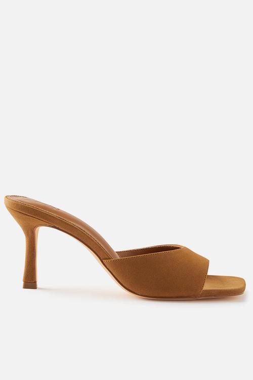 Edie Minimal Mule- Tan Micro
