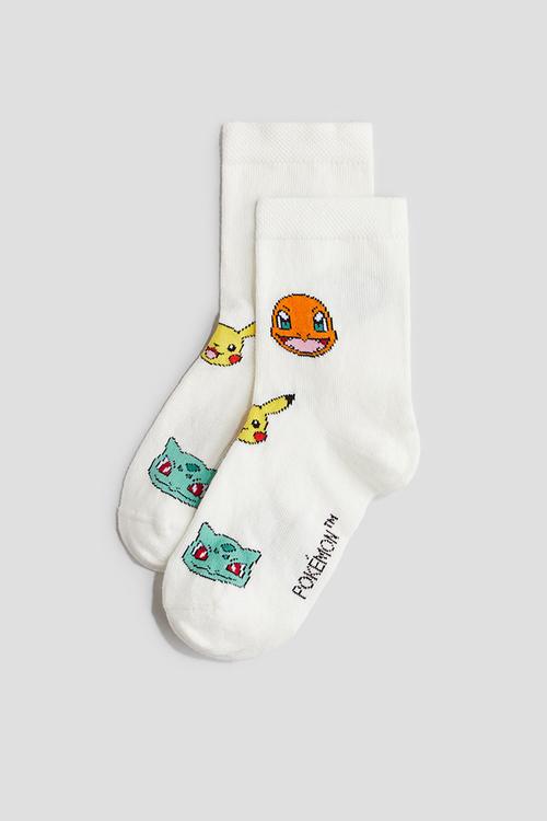 7-Pack socks - grey pokémon