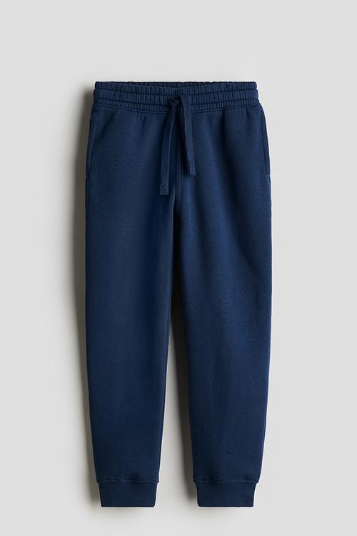 Cotton sweatshirt joggers - blue