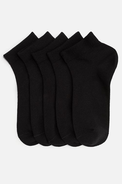 5-Pack ankle socks - black