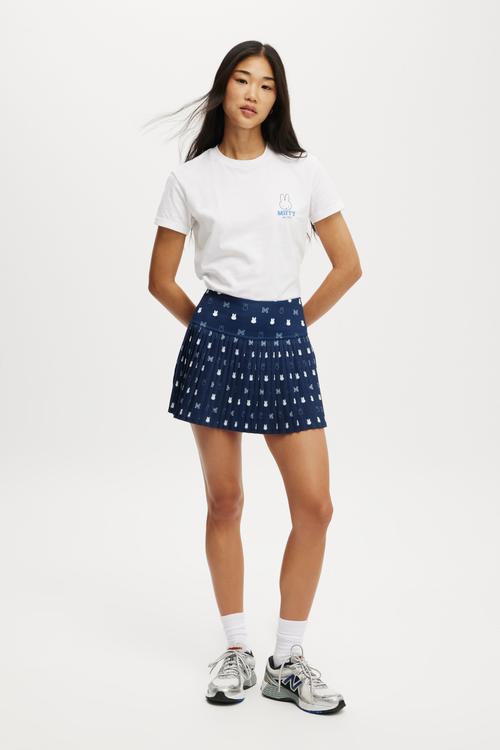 Shaped Pleated Skirt - Lcn Miffy Heritage Blue