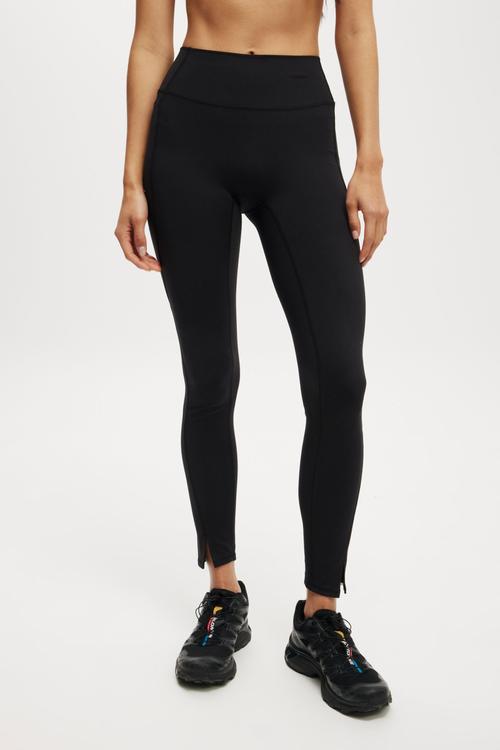Ultra Soft Side Pocket Full Length Tight - Black