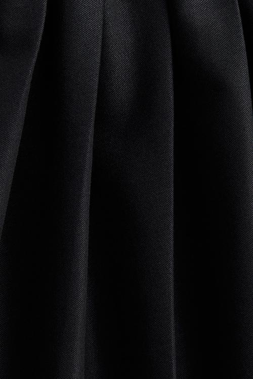 Pleated mini skirt - black