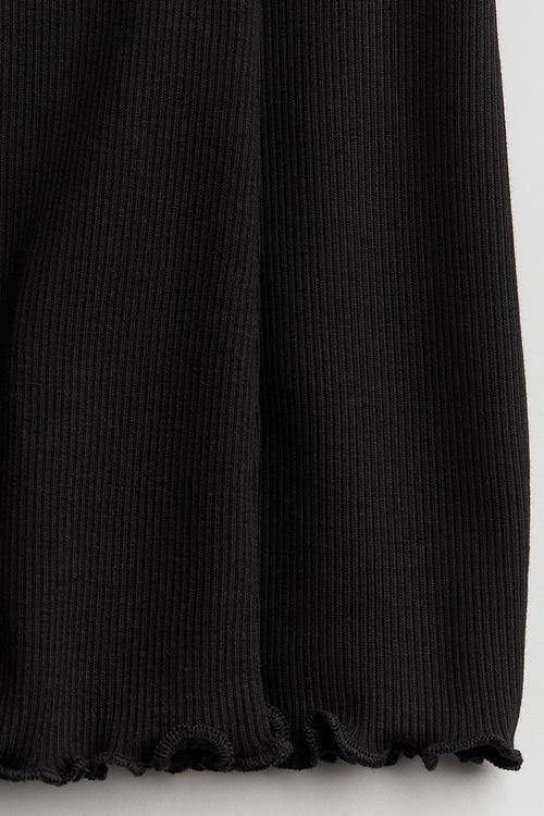 Flared leggings - black