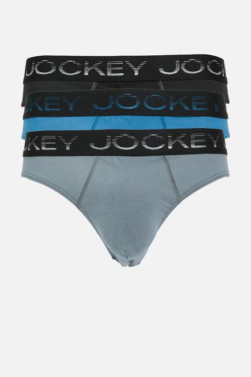 3Pk graded elastic piped brief - multi 