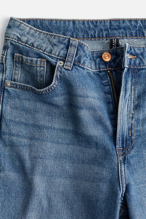Wide high jeans - denim blue
