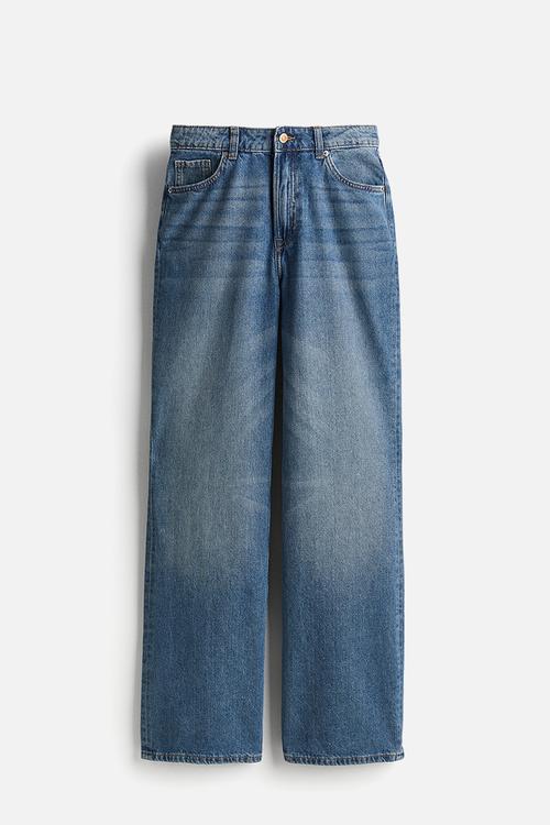 Wide high jeans - denim blue