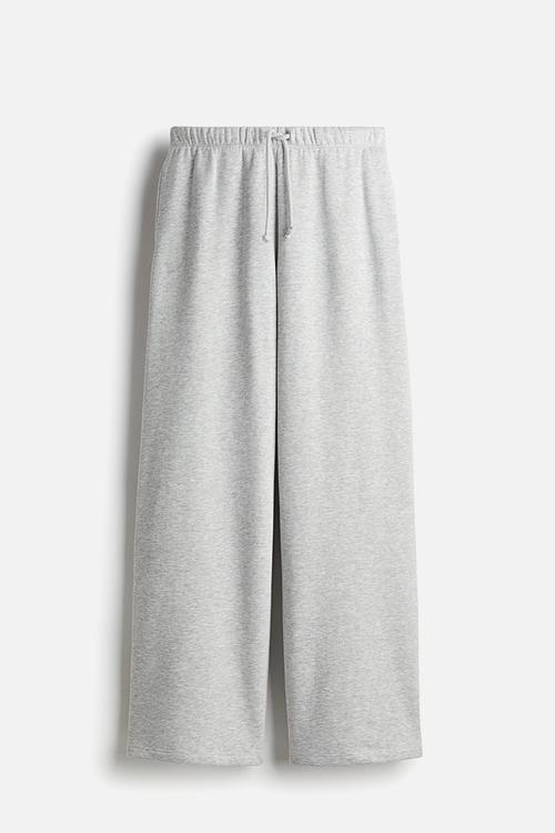 Wide joggers - light grey marl