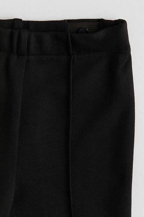 Pintuck leggings - black