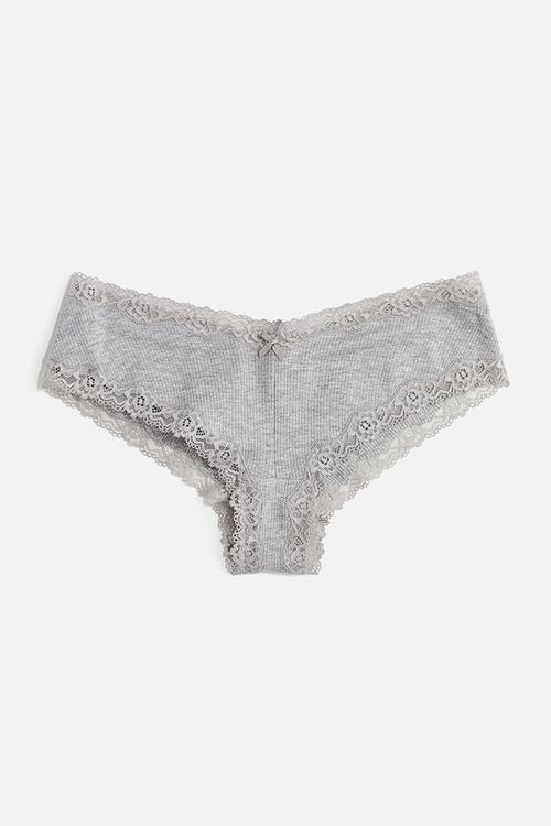 3 pack hipster briefs - light grey marl/white 