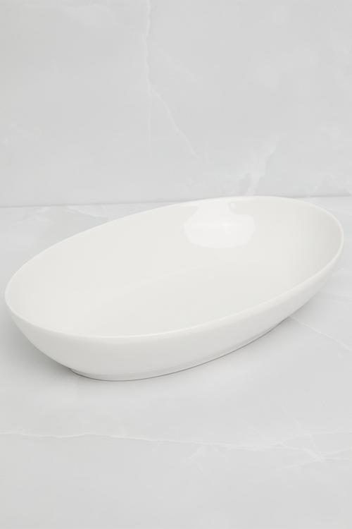 Wba oval bowl 30x20cm - white