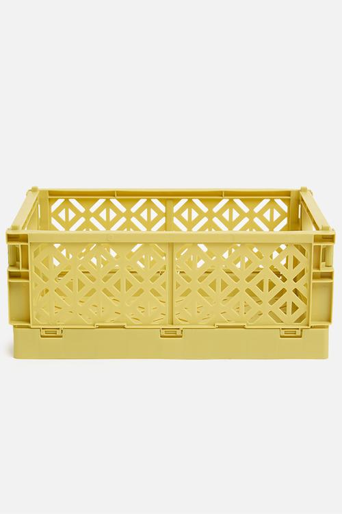 Med foldable crate - yellow