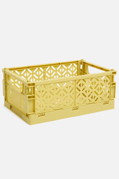 Med foldable crate - yellow