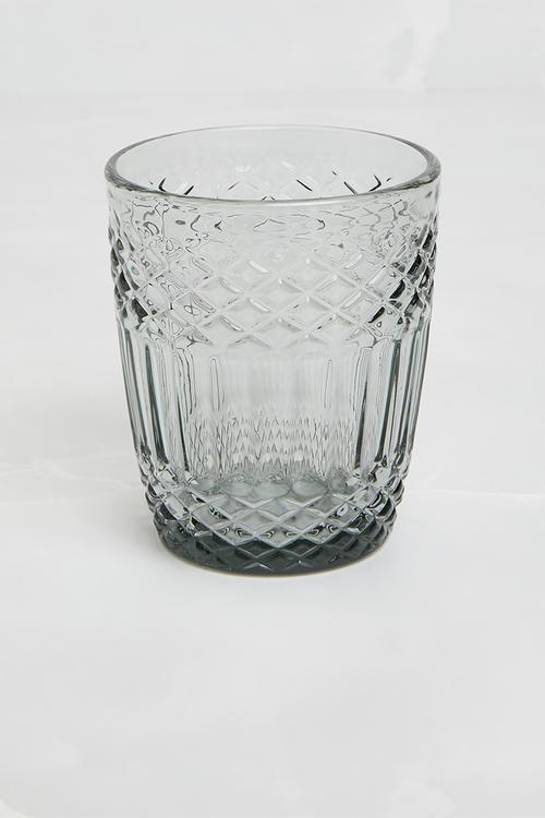 Embossed drinking glass set of 6