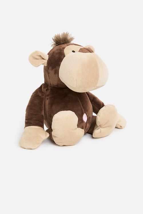 Plush monkey doorstop - brown
