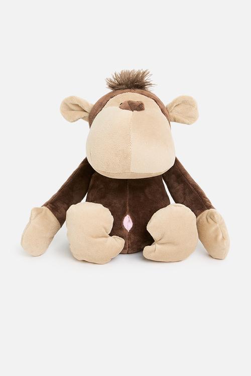 Plush monkey doorstop - brown
