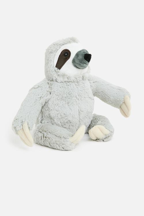 Plush sloth doorstop - grey