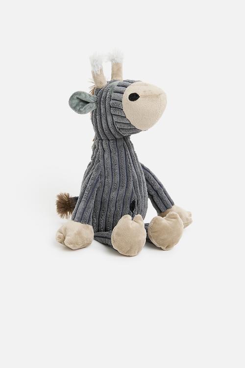 Plush raffie doorstop - grey