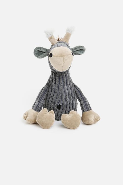 Plush raffie doorstop - grey