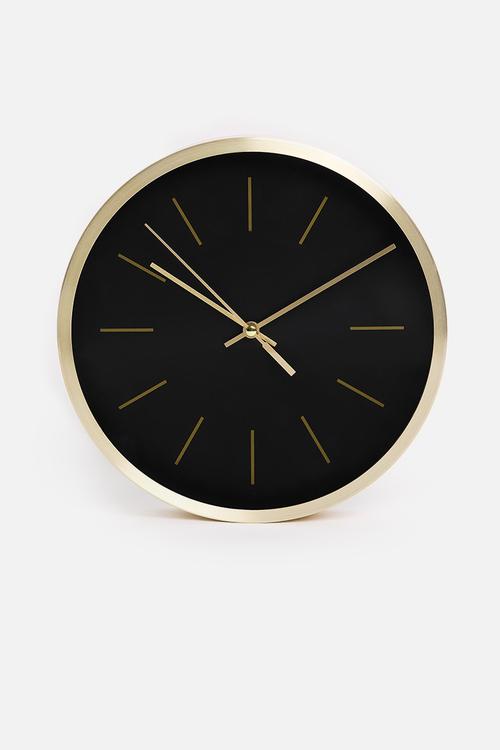 Timless wall clock - black