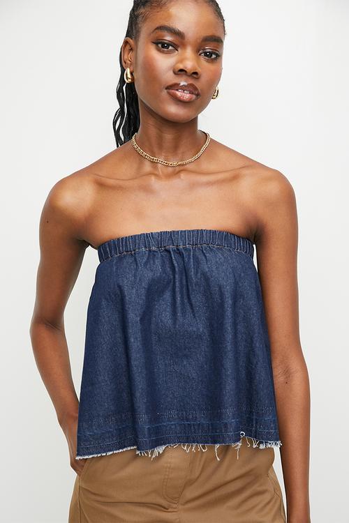 Denim bandeaux - dark blue
