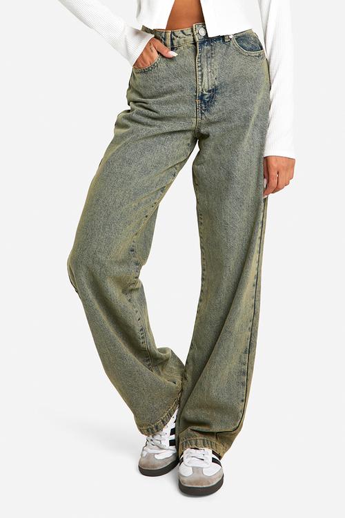 Basics High Waisted Boyfriend Jeans - Light Sand